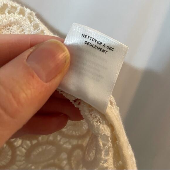 Chelsea 28 Cream Lace Full Zip Vest M - Picture 4 of 9